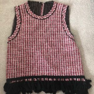 Zara Fringe 👚 blouse